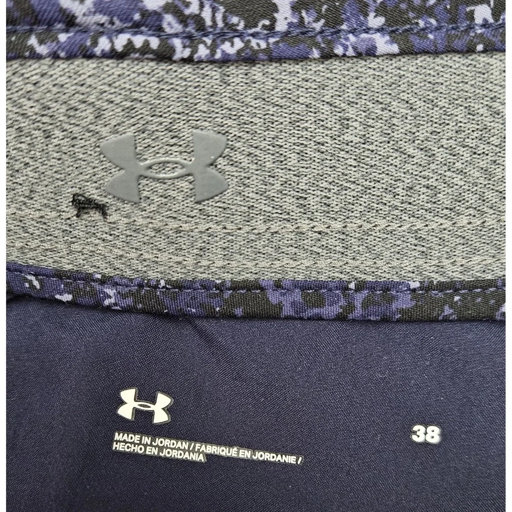Under Armour Men's Golf Shorts Size 38 Blue Speckle Print 9